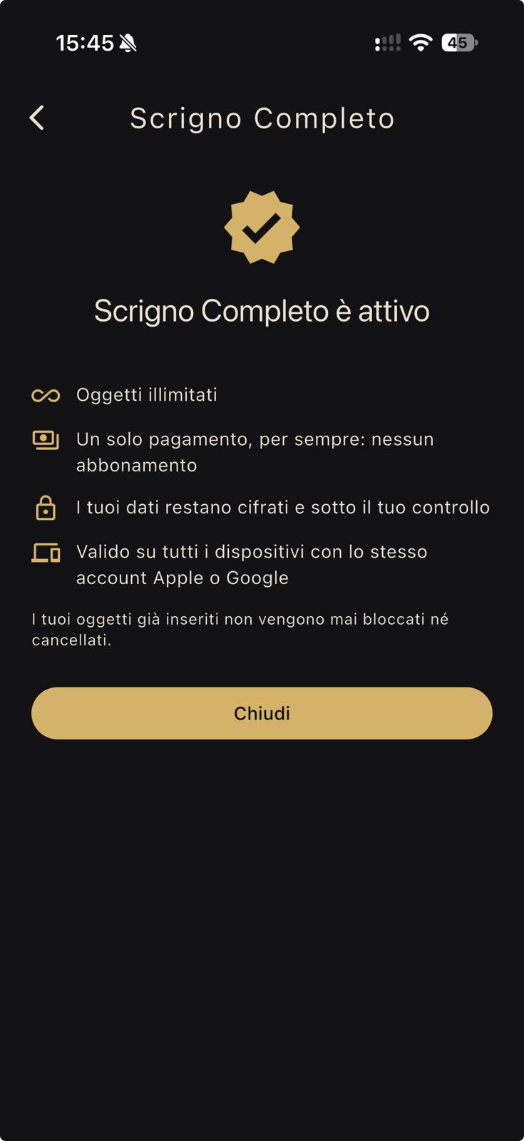 Scrigno Completo Senza Abbonamento